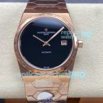 VC+ Factory Swiss Replica Vacheron Constantin Historiques 222 Rose Gold Black Face Watch 
